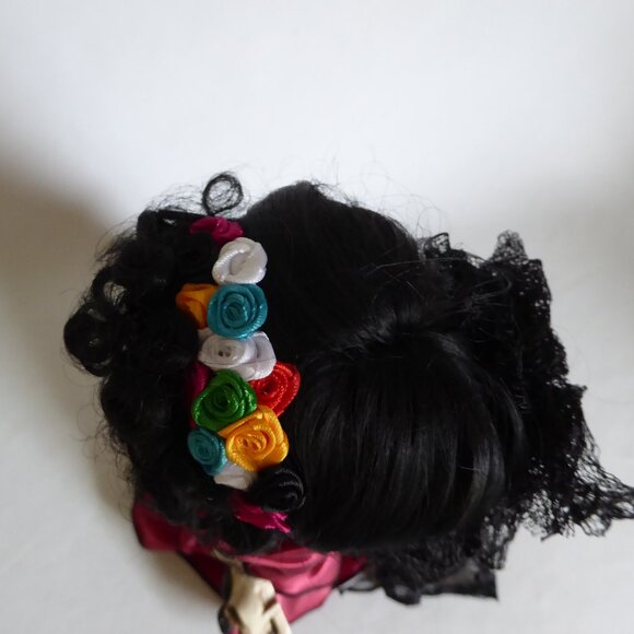 OOAK 16” GOTHIC DAY OF THE DEAD MUSIC BOX SPIDER DOLL PROP ODDITY - Picture 8 of 16